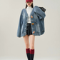 Duffle Button Denim Jacket FER0386