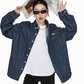 Retro Loose Silhouette Denim Shirt ICM0083