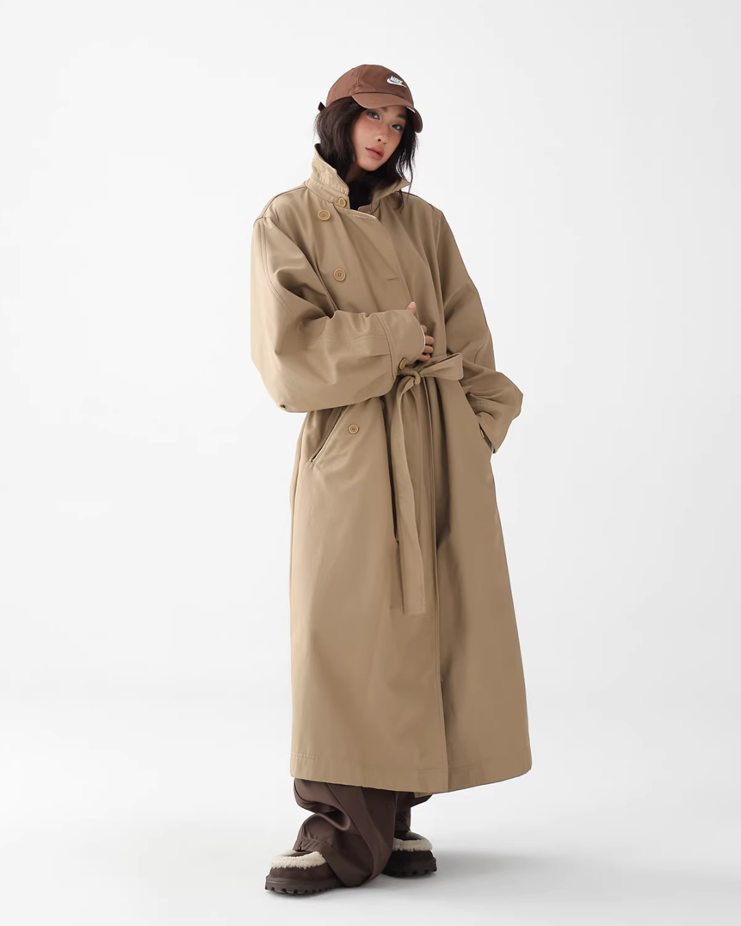 British Light Brown Long Coat ACS0353