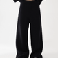 Half-Zip Knit Top / Loose Wide Pants ACS0336
