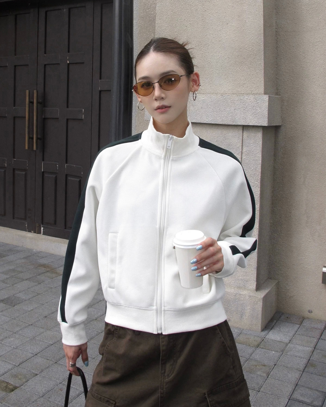 Contrast Sideline Zip Track Jacket WWP0016
