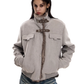 Suede Stand Collar Eagle Jacket  ZTS0020
