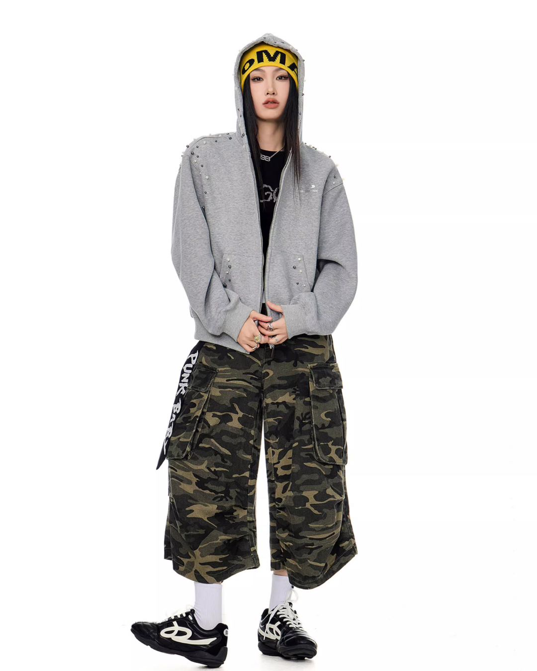 Pearl Design Zip Hoodie ICM0092
