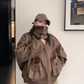 Vintage Leather Faux Fur Jacket YLS1005