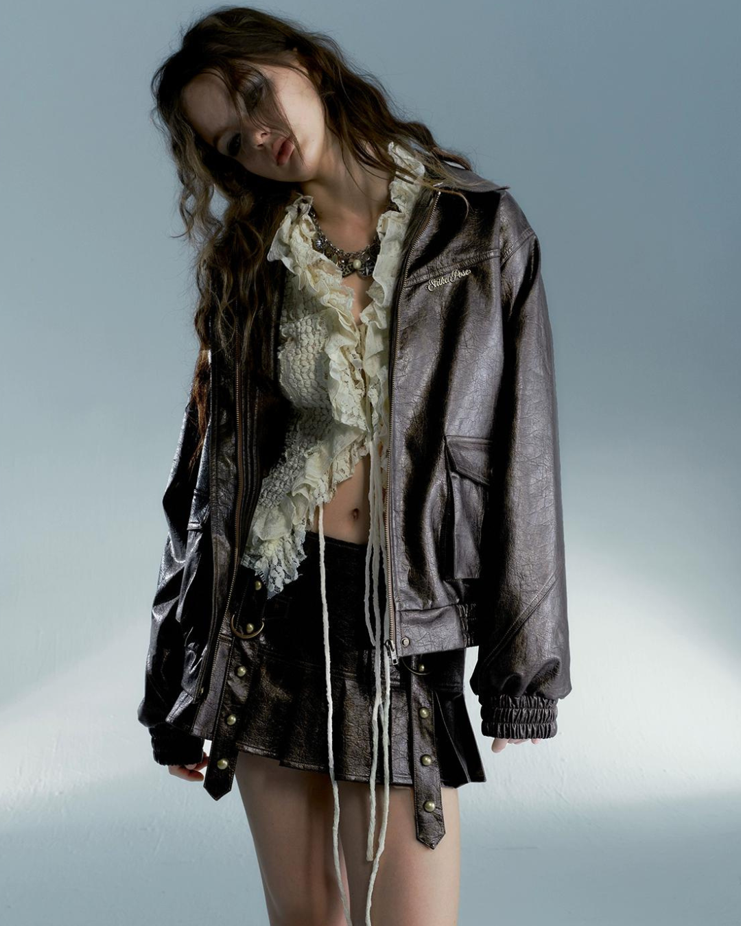 Leather Fur Jacket SAP0015