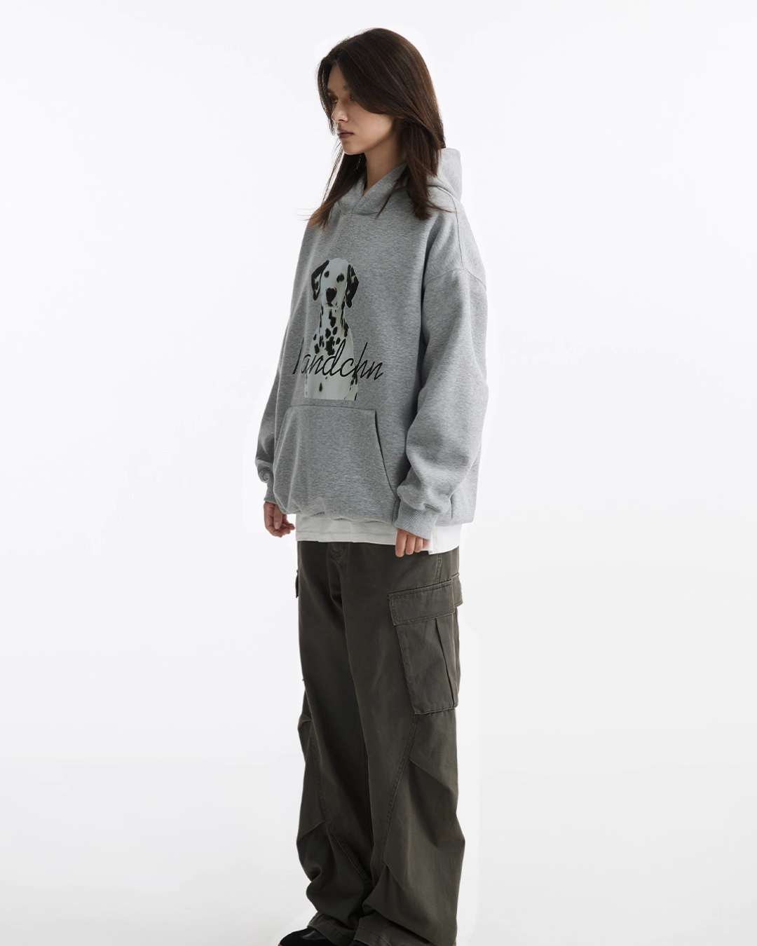 Dog Print Sweatshirt Hoodie NDC0006