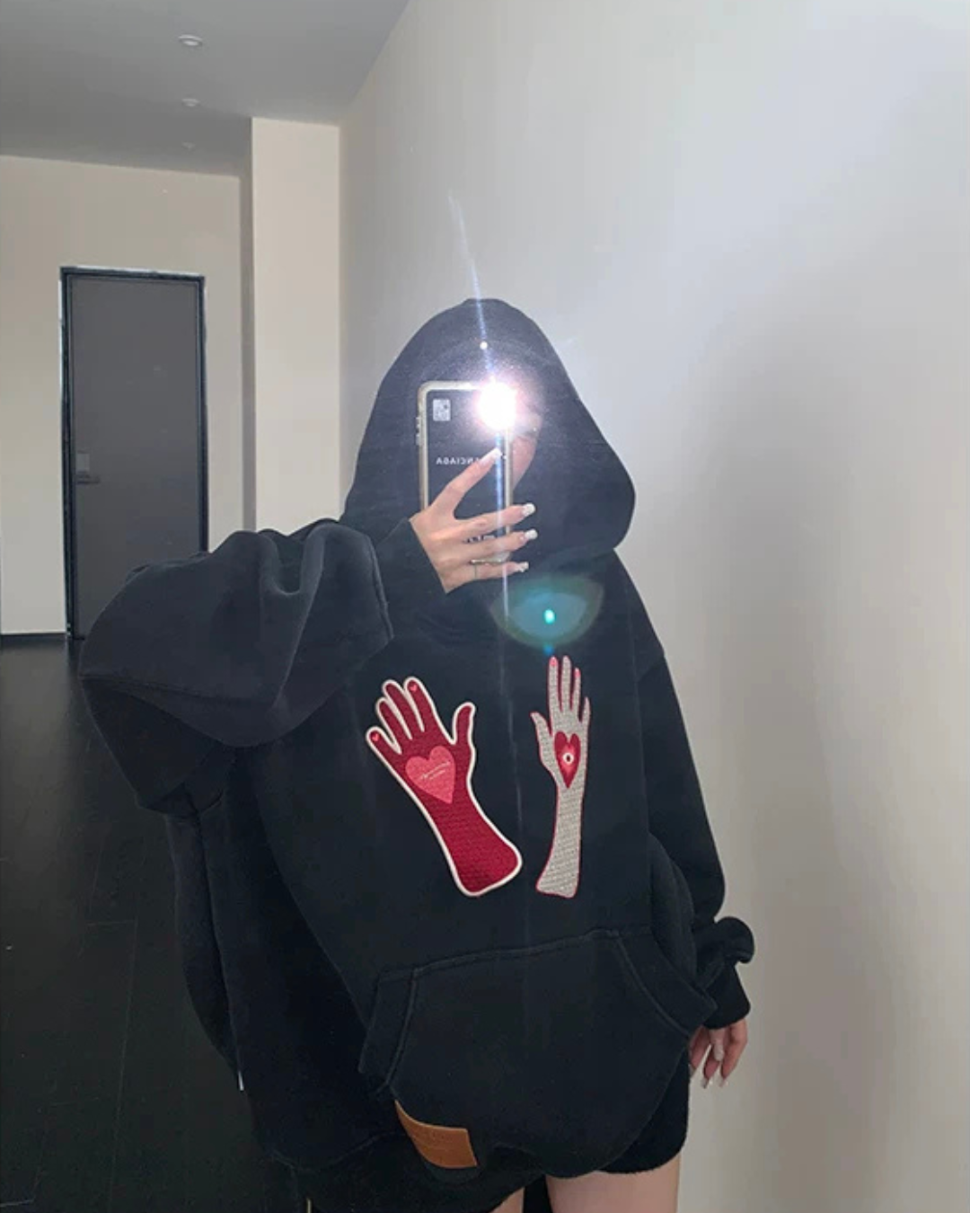 Graphic Oversized Sweatshirt Hoodie YLS1065