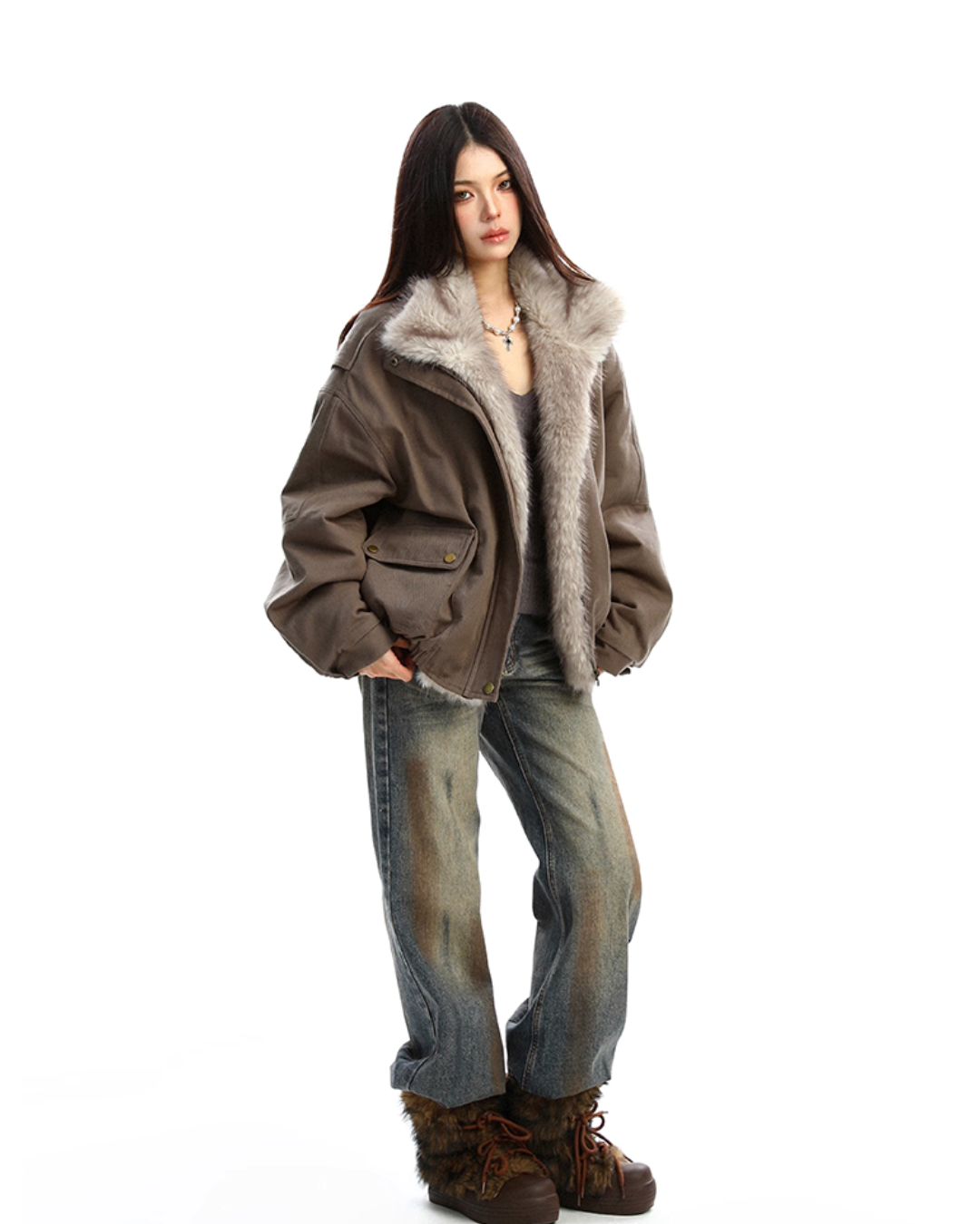 Fur Collar Cotton Jacket BGS0036