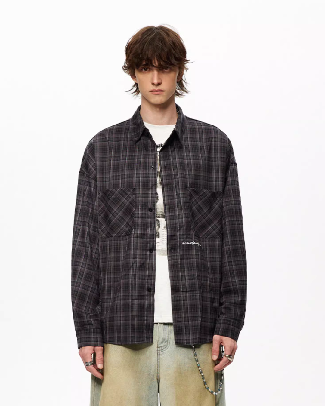 Block Plaid Street Shirt NDC0010