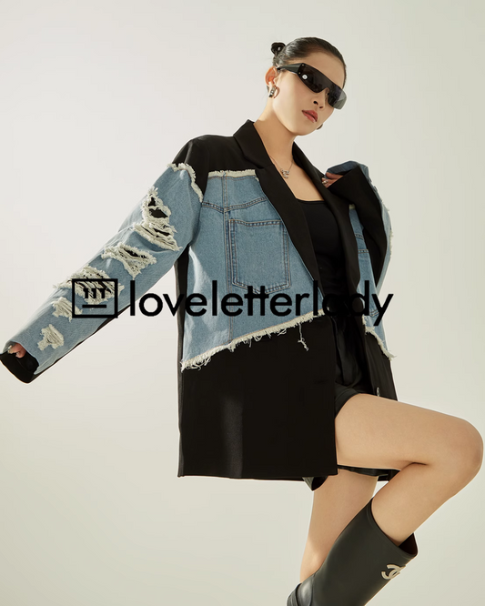 Patchwork Denim Jacket LLA0321