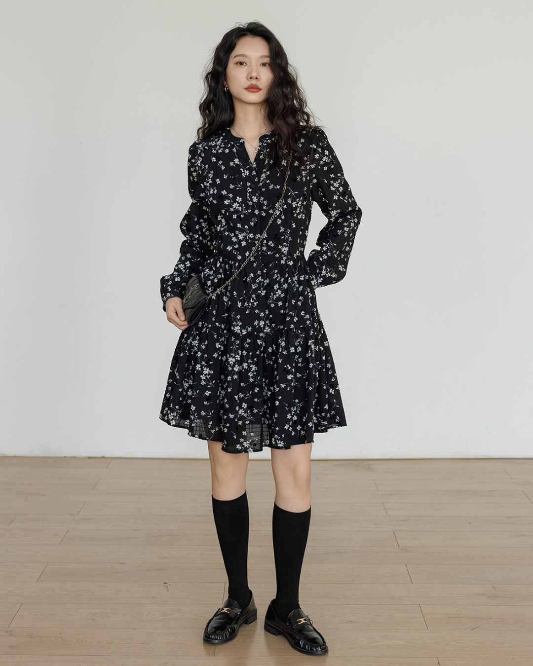 Small Floral Flare Dress VAS0127