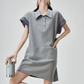 Gingham Check Polo Sweat Dress FER0206