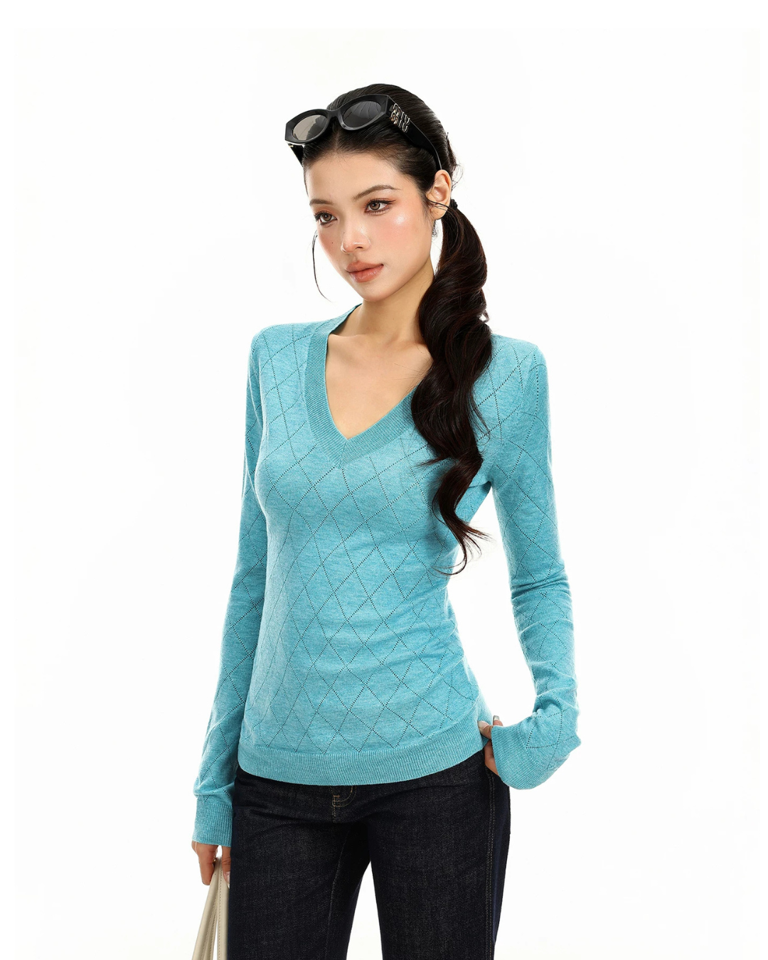 V-Neck Knit Top BGS0054
