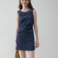 Round Collar Sleeveless Dress VOE0003
