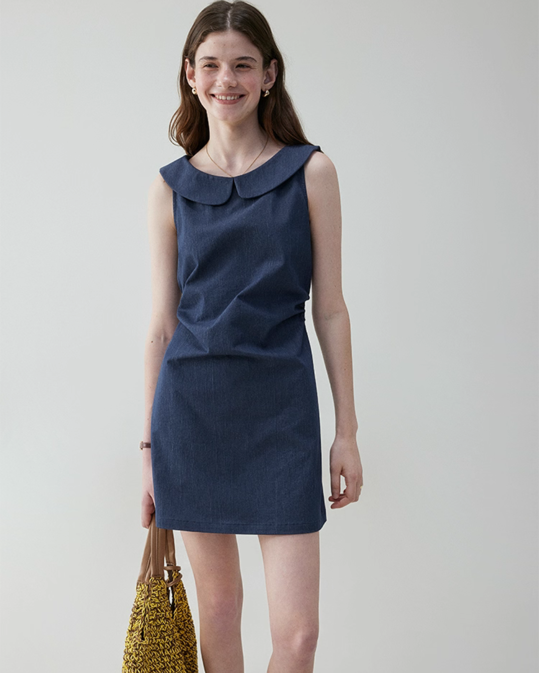 Round Collar Sleeveless Dress VOE0003