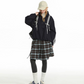 Ribbon Girly Track Jacket / Paid Skirt CYN0124