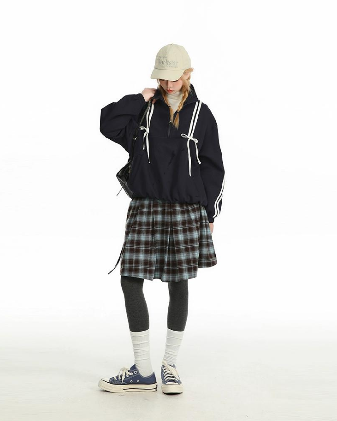 Ribbon Girly Track Jacket / Paid Skirt CYN0124