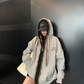 Colorful Drawcord Zip-Up Hoodie YLS1075