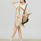 Horse-Handle Scarf Layered Dress FER0295