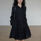 Polo Collar Long-Sleeve Dress VAS0190