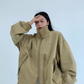 Double Zipper Stand Collar Jacket YLS0933