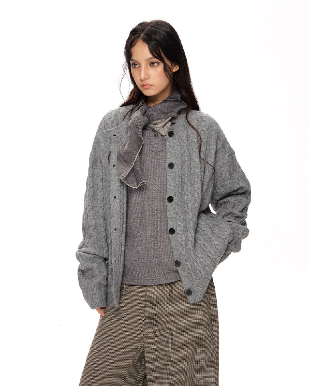 Cable Knit Cardigan VAT0014