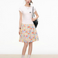 Floral Print Skirt / White T-Shirt WEO0030