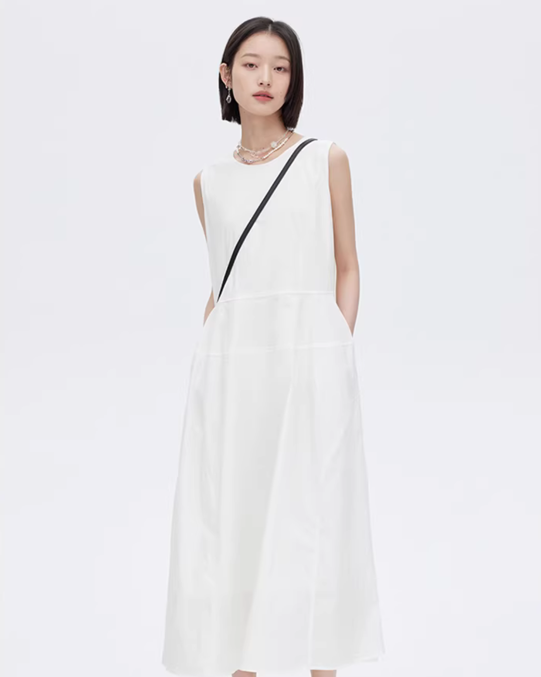 A-Line Sleeveless Tank Dress SHN0039