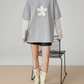 Lace Sleeve Layered Style T-Shirt FER0149