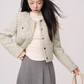 Feminine Short Tweed Jacket WDB0019