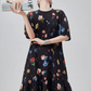Retro Hand-Drawn Style Long Dress FER0329