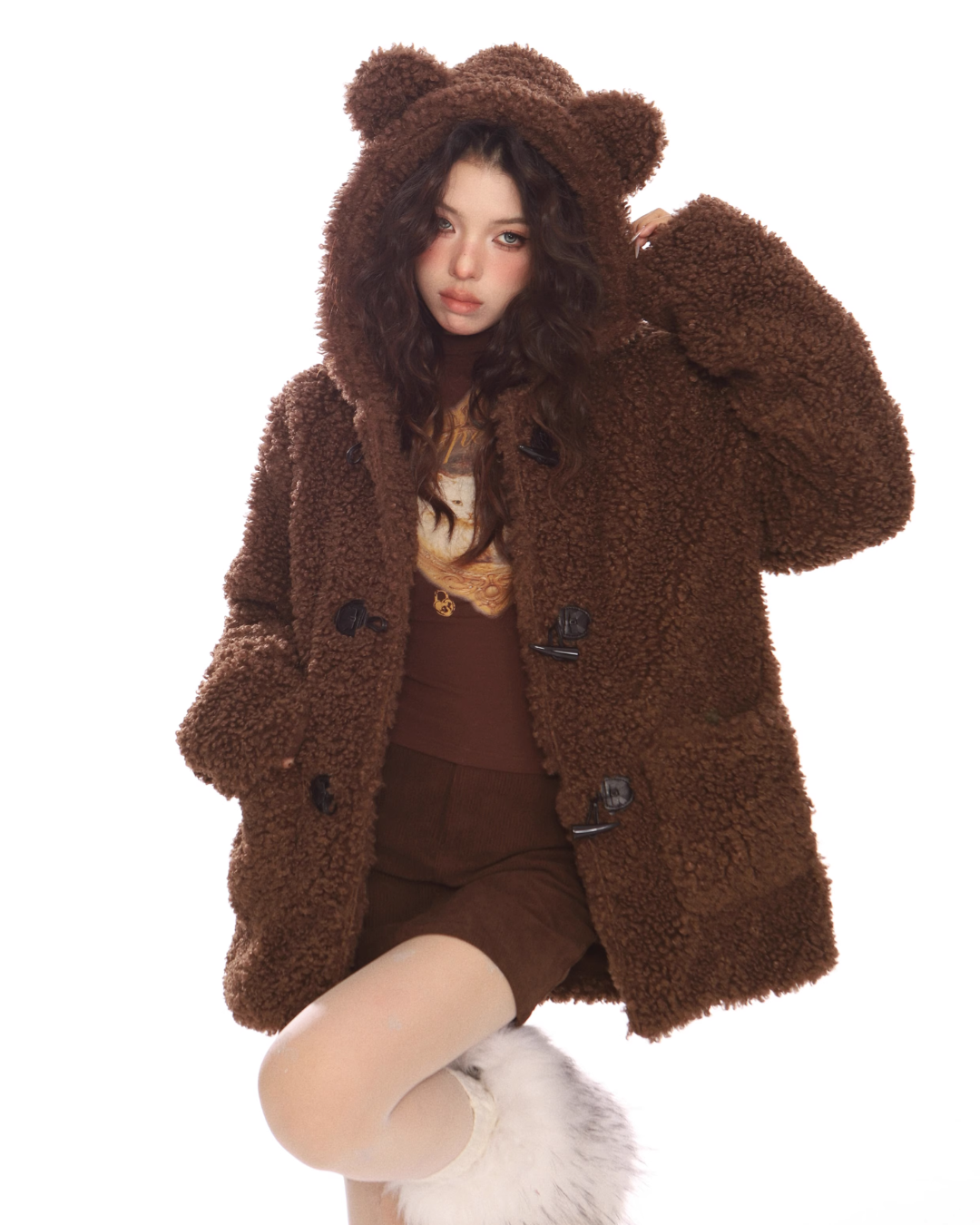 Bear Fluffy Boa Jacket BGS0008