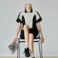 Bi-color Half-Zip Polo Dress FER0198