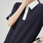 Pleated Cleric Polo Dress FER0207
