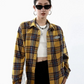 Loose Plaid Long Sleeve Shirt ICM0012