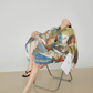 Colorful Art Print Lshirt / Long Skirt FER0359