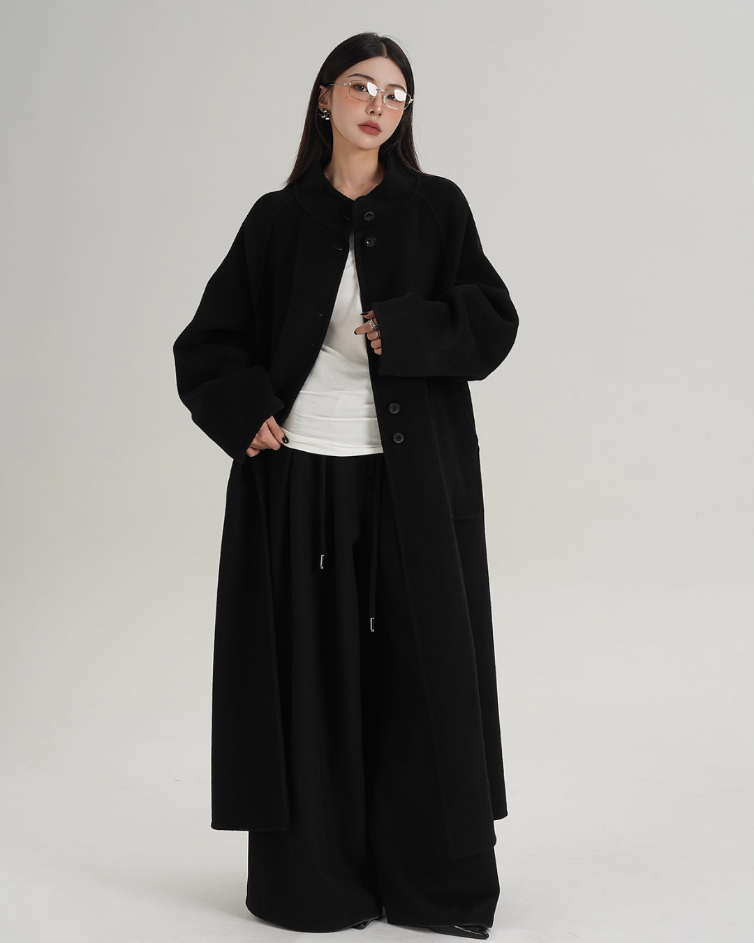 Wool Wide Pants SRS0394