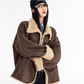 Stand Collar Mouton Coat ICM0106