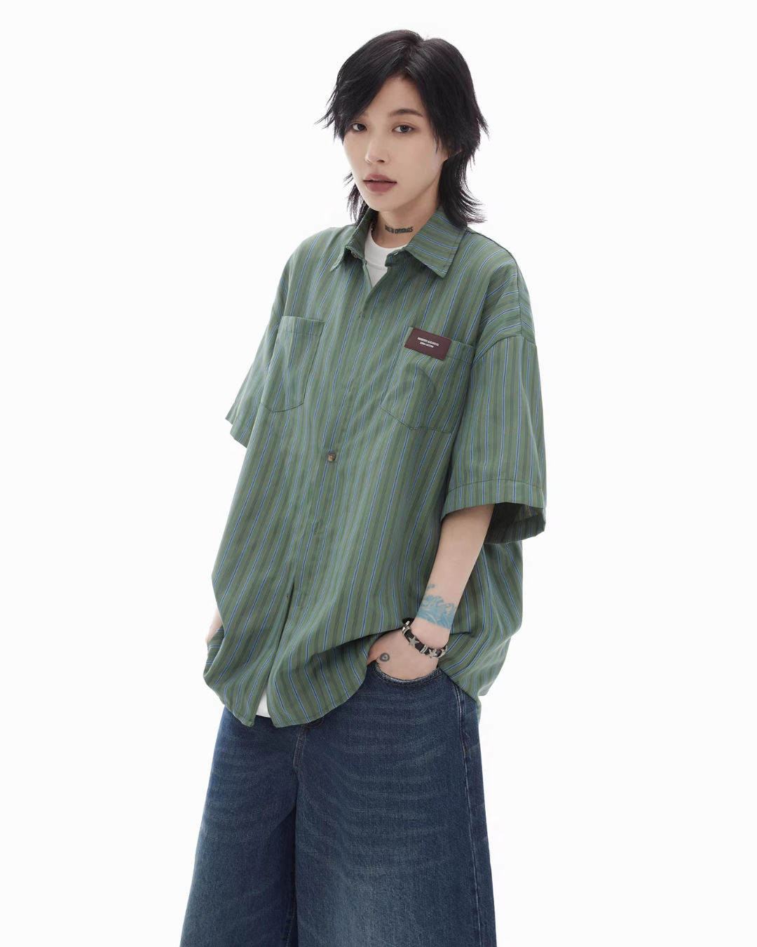 Striped Retro Vintage Shirt FRC0007