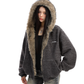 Inner Fur Thin Stripe Zip Hoodie BGS0032