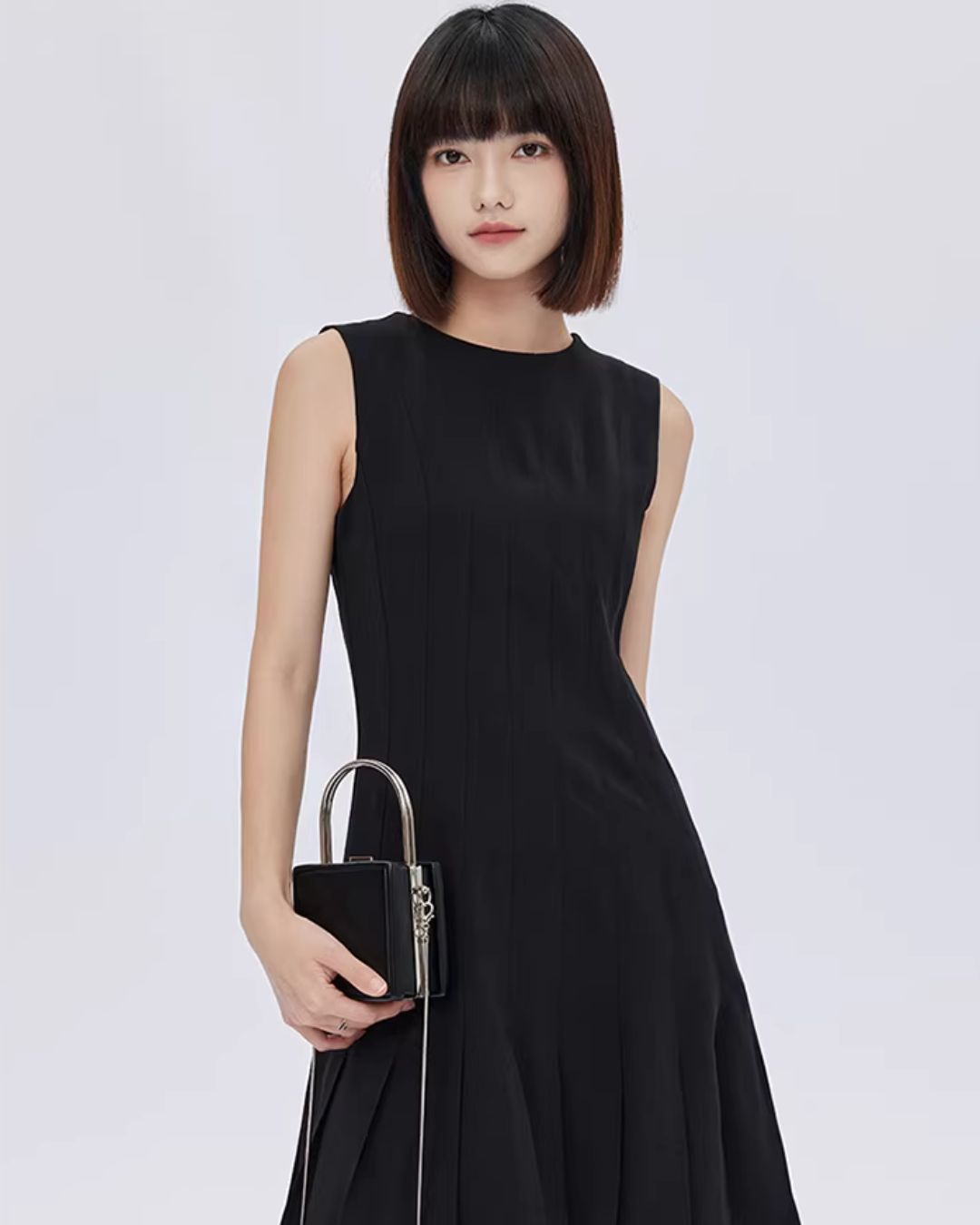 Round Neck Sleeveless Dress SHN0050