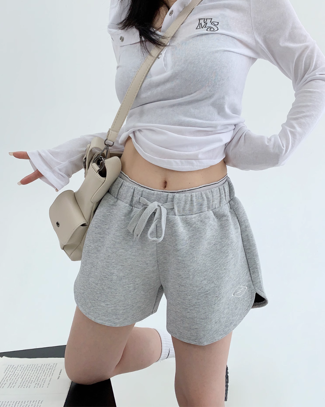 Logo Printed Sweat Shorts YLS0870