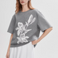 Flower Print Short Sleeve T-Shirt ELE0008