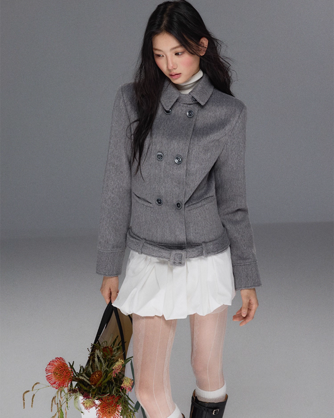 Double Breasted Wool Coat TRK0001