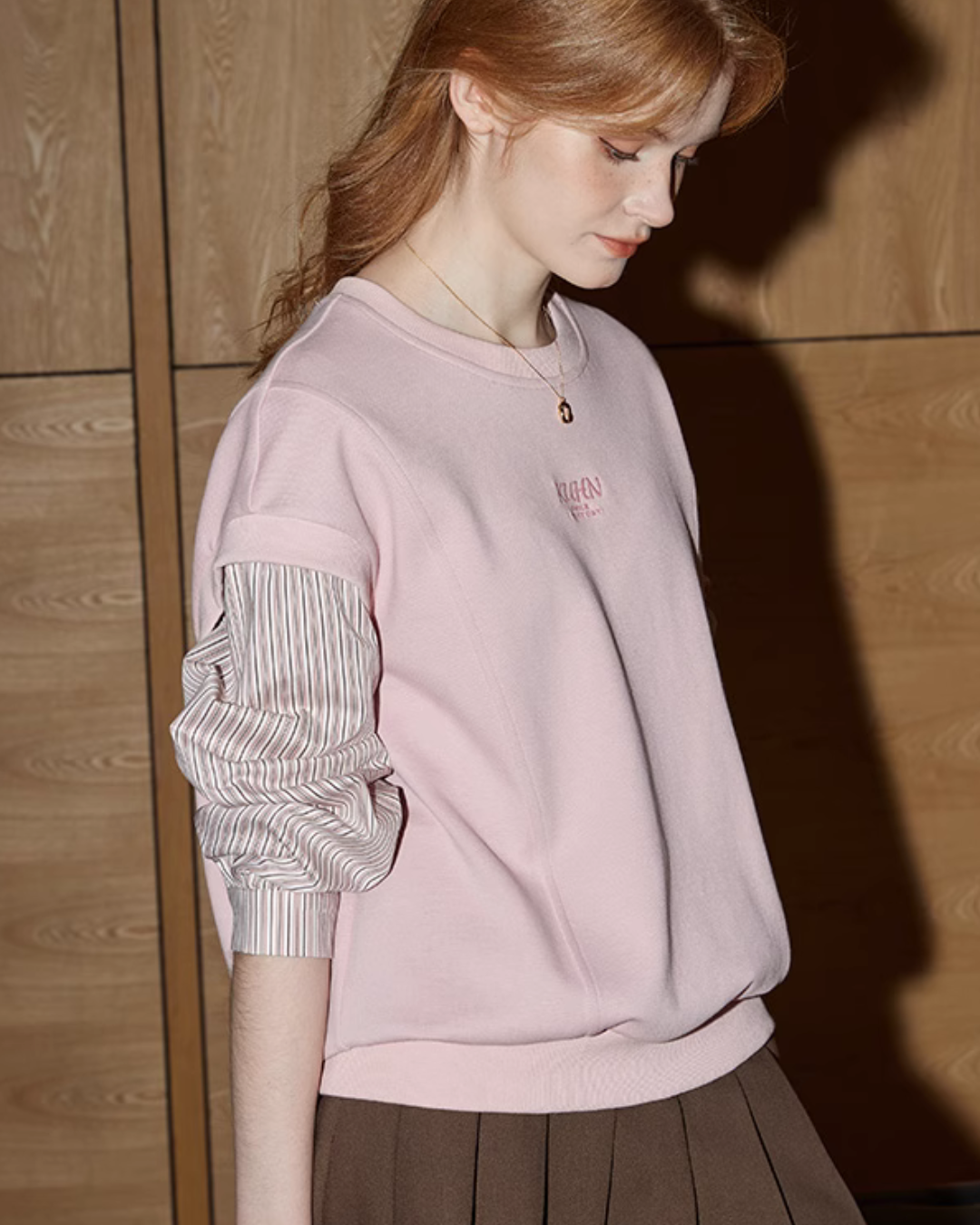 Round Neck Pink Long Sleeve KMV0006