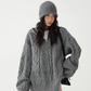 Cable Knit Hoodie ACS0280