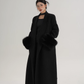 Fur Cuff Long Coat SRS0403