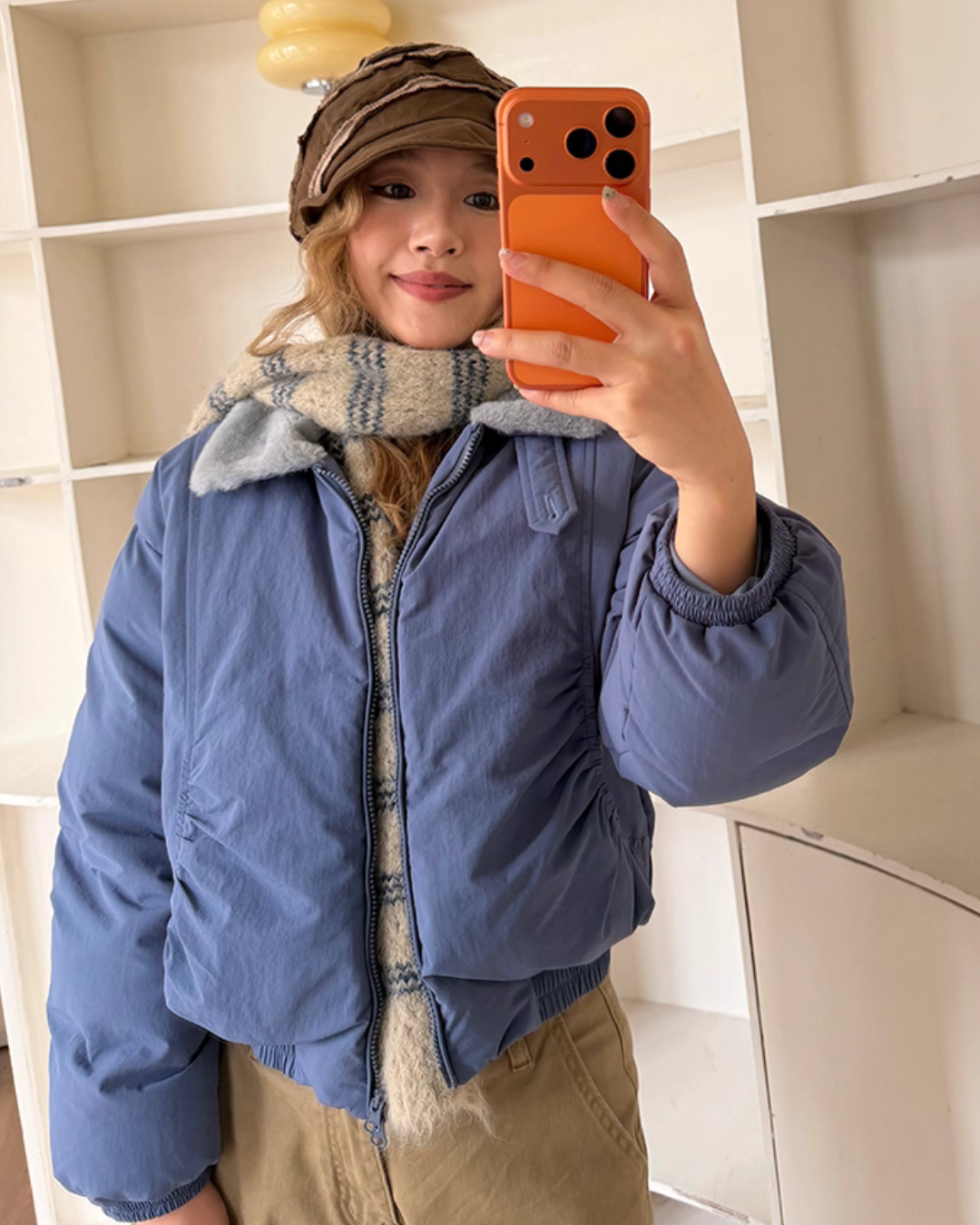 Puffer Collar Short Jacket CYE0090