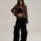 Suede Cropped Jacket ONP0003