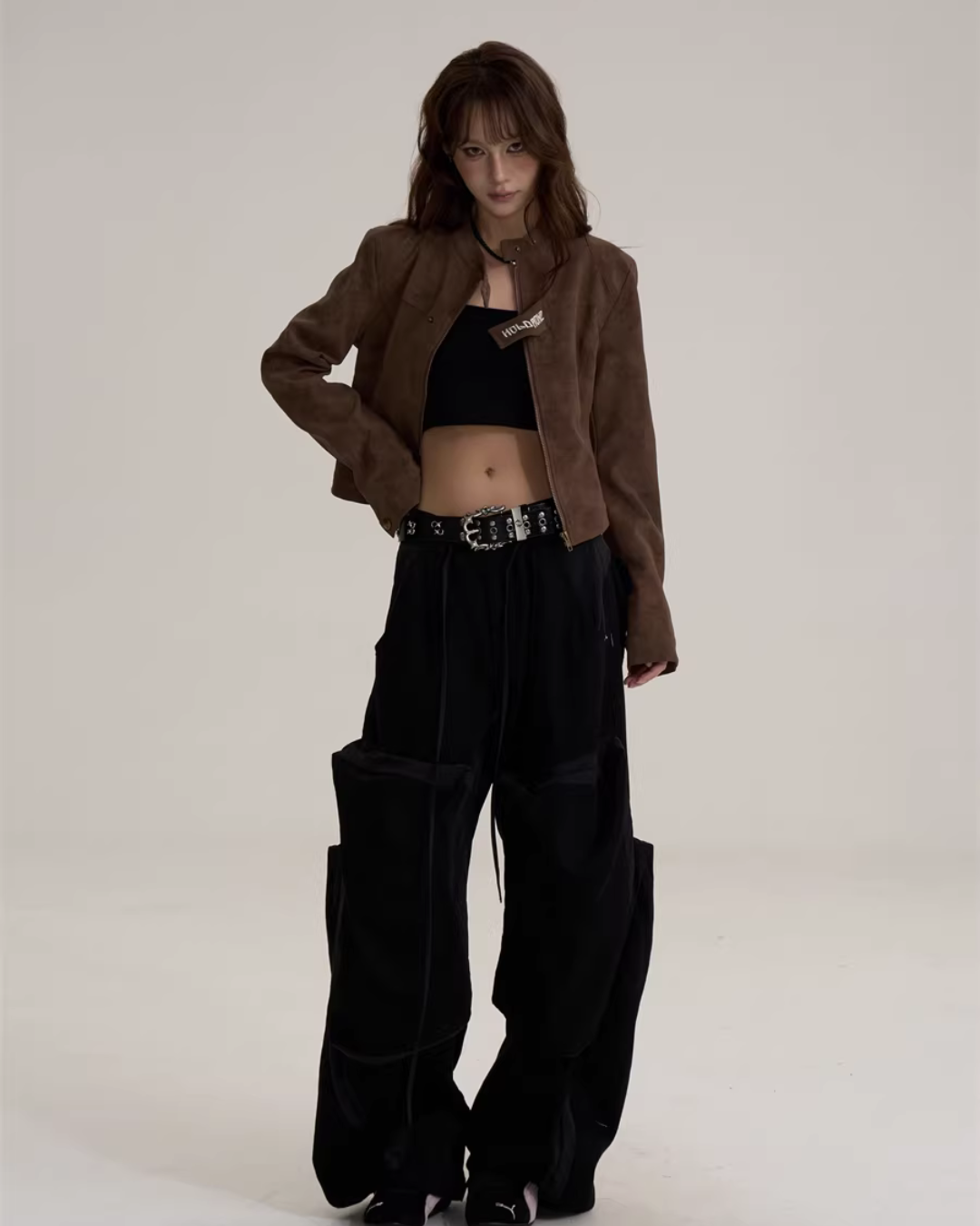 Suede Cropped Jacket ONP0003